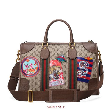 gucci courrier soft gg supreme duffle bag|Gucci Soft GG Supreme Duffle Bag With Web .